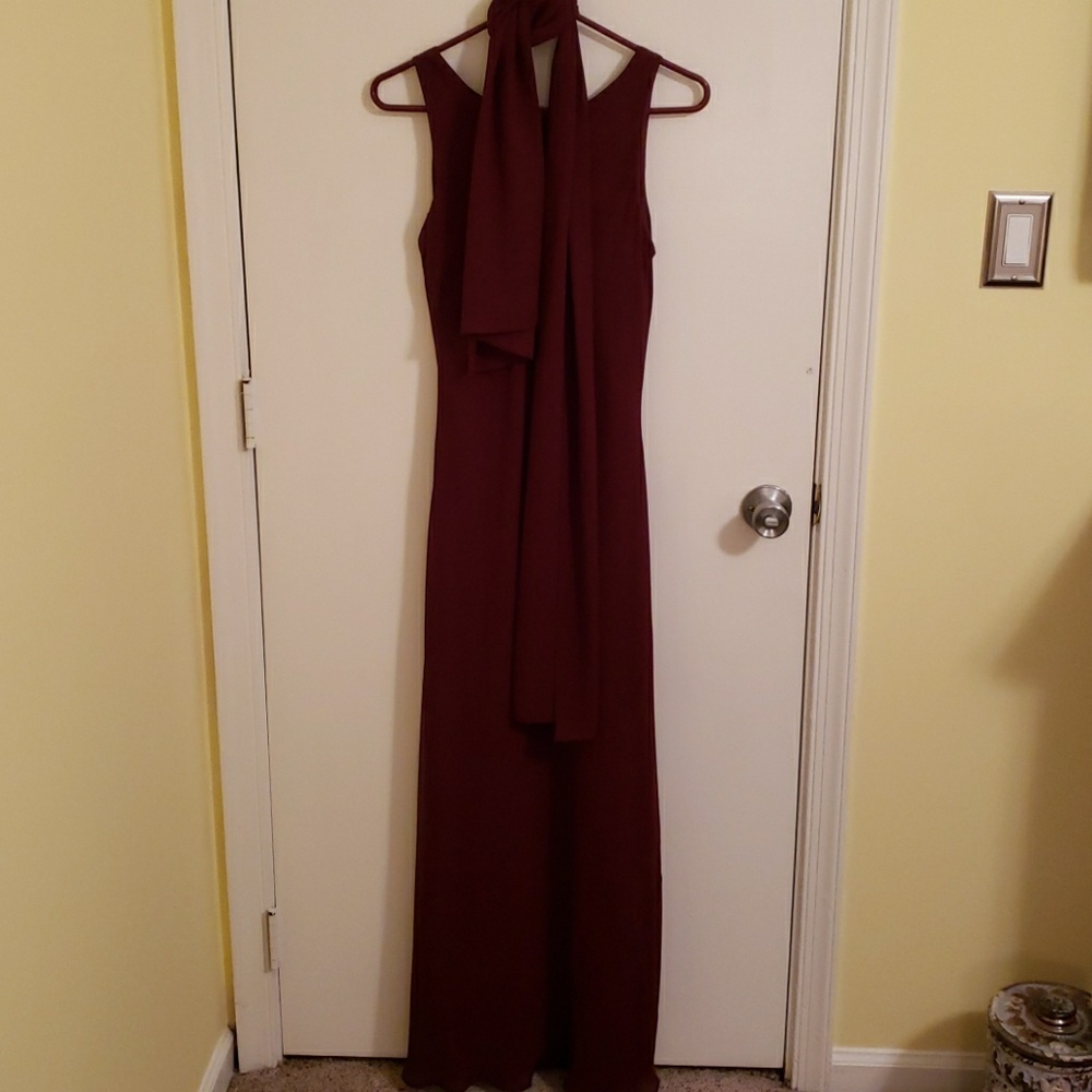 Burgundy dress
